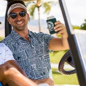 Kenny Flowers Any Timer 2021 Hawaiian Tropical Aztec Print Button Down Shirt